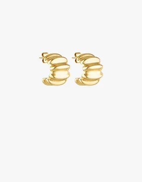 Snail Earrings - Gold