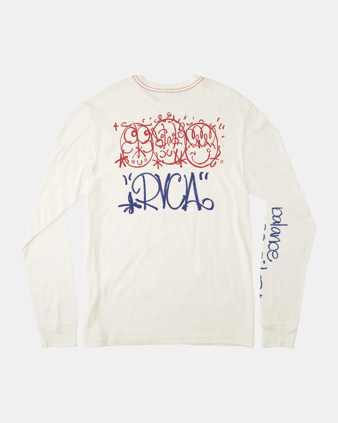 Tc Heads Long Sleeve Tee - Antique White