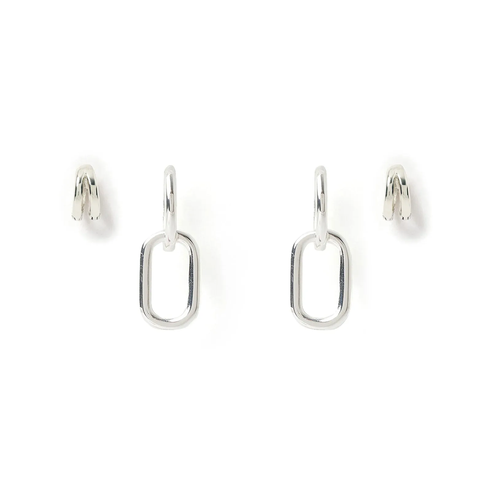 Ultimate Duo Earring Stack - Silver