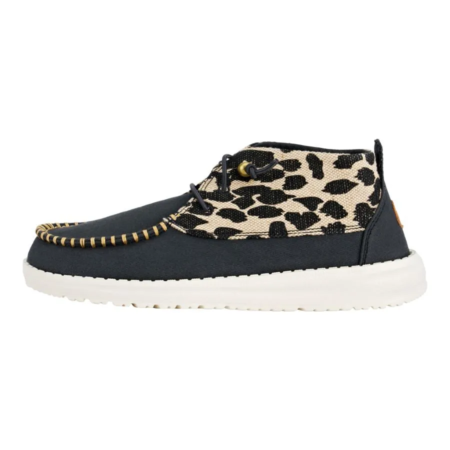 Wendy Mid Boho Mix - Black/Leopard