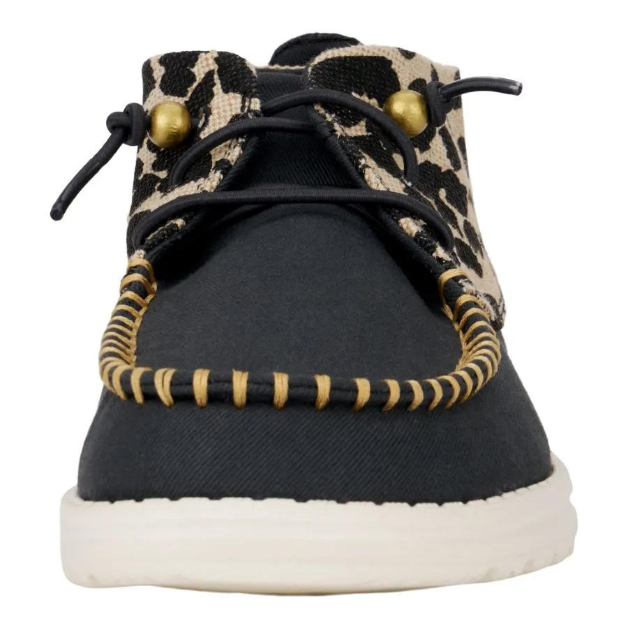 Wendy Mid Boho Mix - Black/Leopard