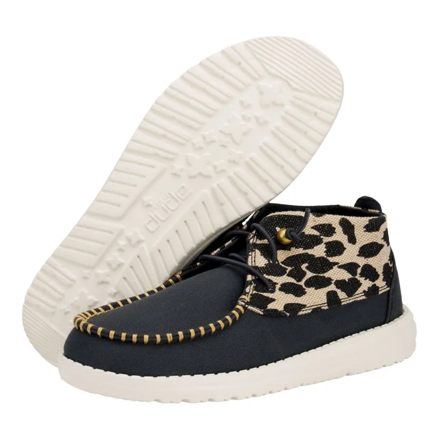 Wendy Mid Boho Mix - Black/Leopard