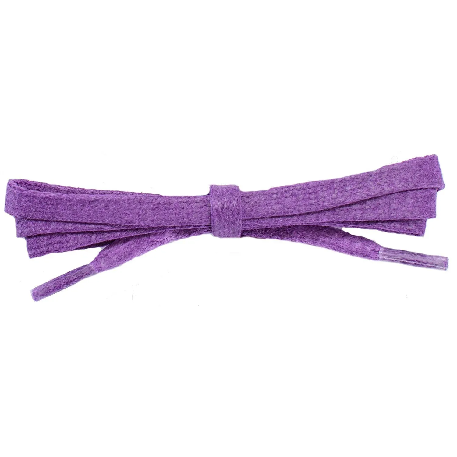 Wholesale Waxed Cotton Flat Dress Laces 1/4 - Pansy Purple (12 Pair Pack) Shoelaces