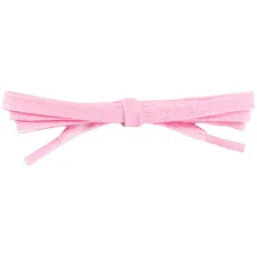 Wholesale Waxed Cotton Flat Dress Laces 1/4 - Pastel Pink (12 Pair Pack) Shoelaces