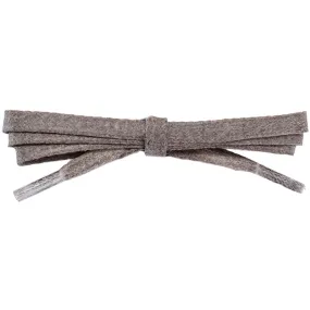 Wholesale Waxed Cotton Flat Dress Laces 1/4 - Taupe (12 Pair Pack) Shoelaces