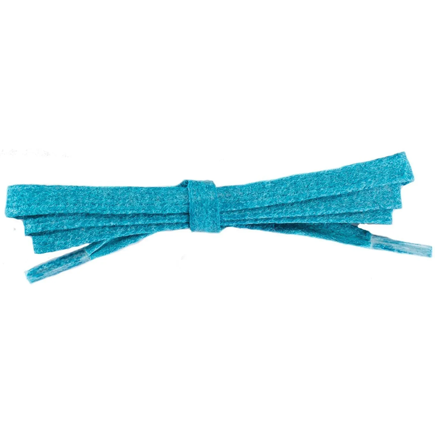 Wholesale Waxed Cotton Flat Dress Laces 1/4 - Turquoise (12 Pair Pack) Shoelaces