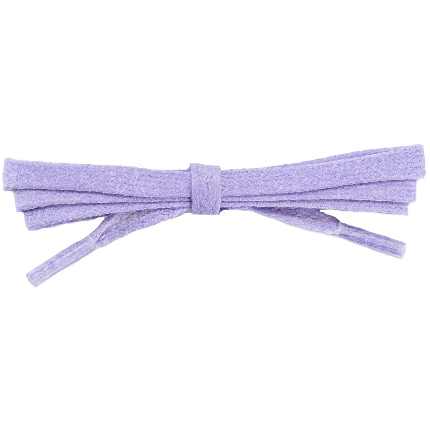 Wholesale Waxed Cotton Flat Dress Laces 1/4 - Violet (12 Pair Pack) Shoelaces