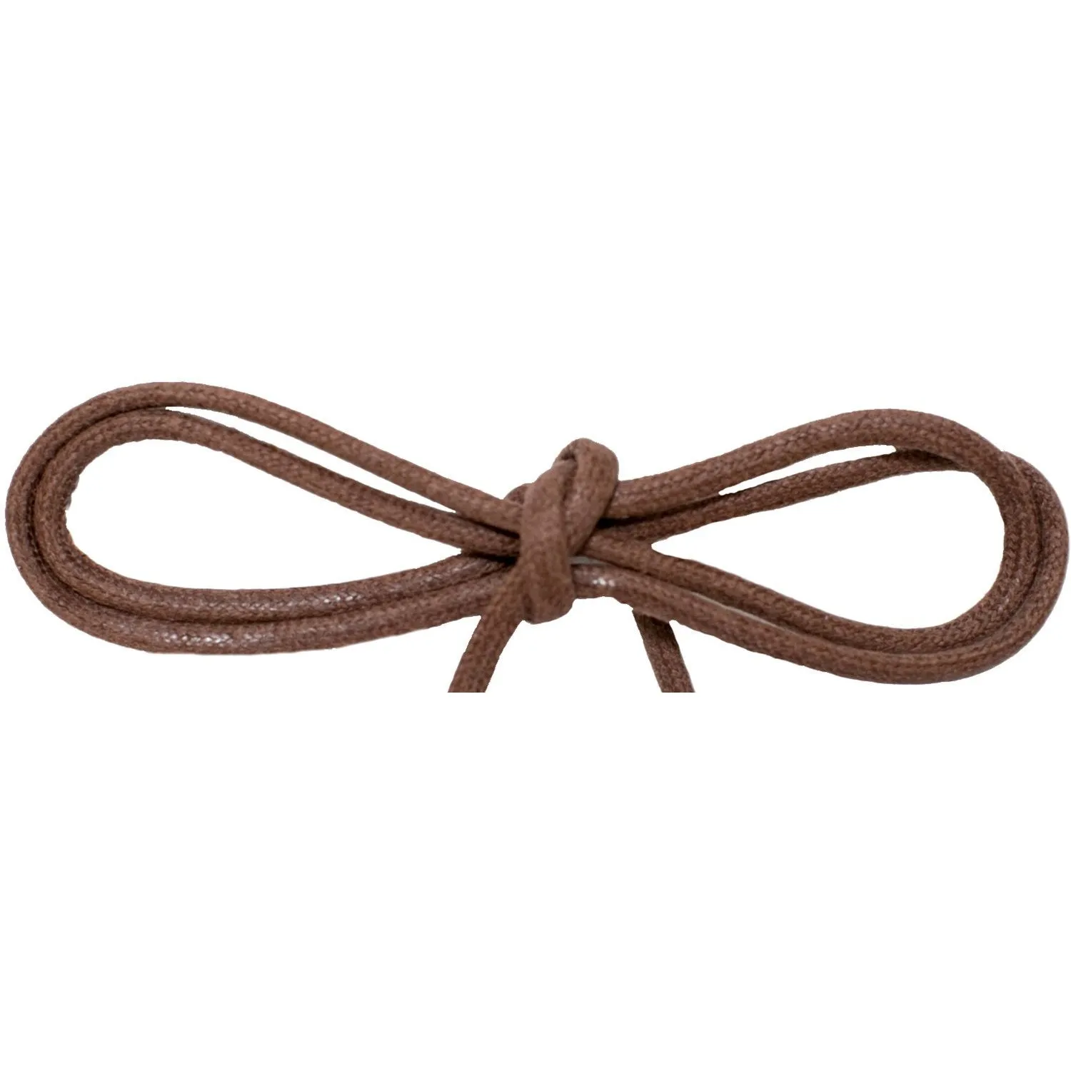 Wholesale Waxed Cotton Thin Round Dress Laces 1/8 - Brown (12 Pair Pack) Shoelaces