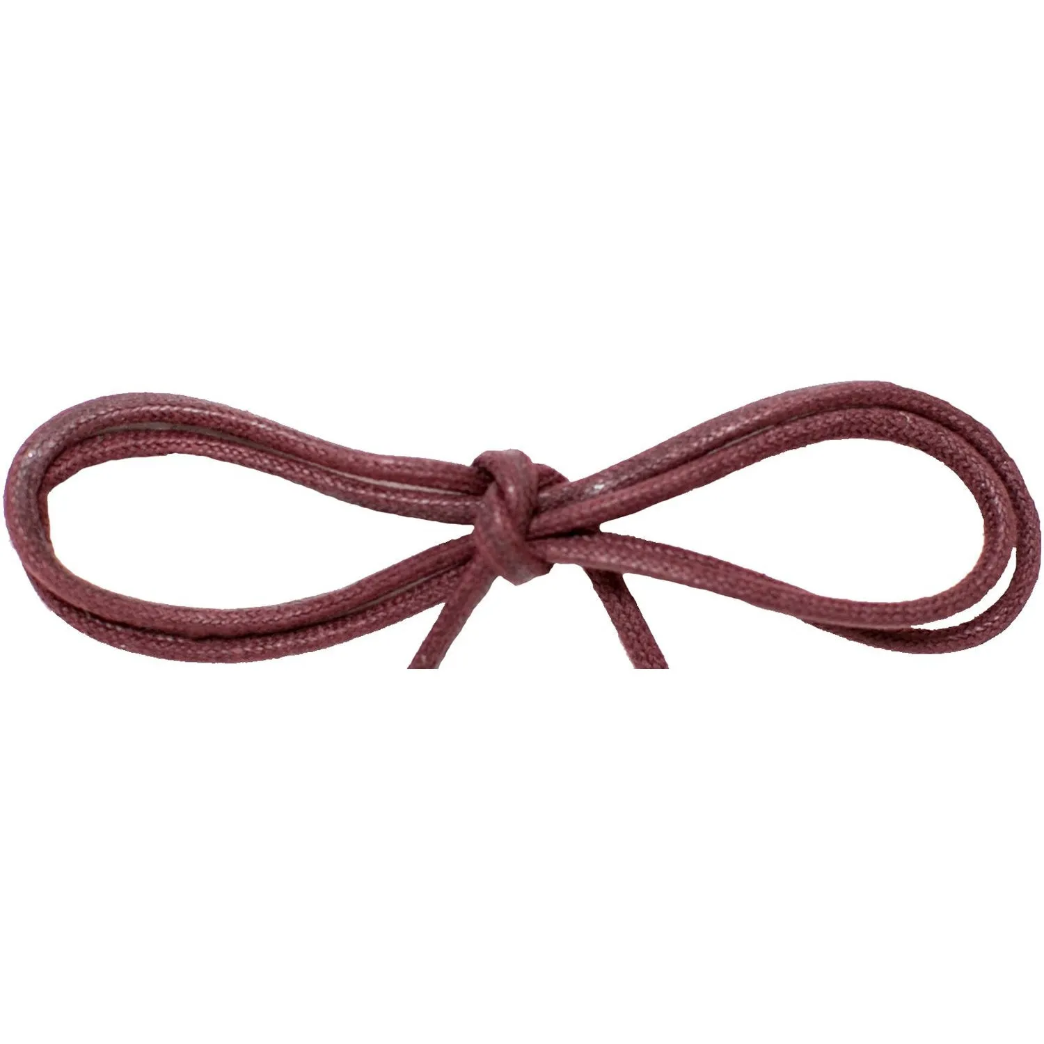 Wholesale Waxed Cotton Thin Round Dress Laces 1/8 - Burgundy (12 Pair Pack) Shoelaces