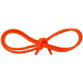 Wholesale Waxed Cotton Thin Round Dress Laces 1/8 - Citrus Orange (12 Pair Pack) Shoelaces