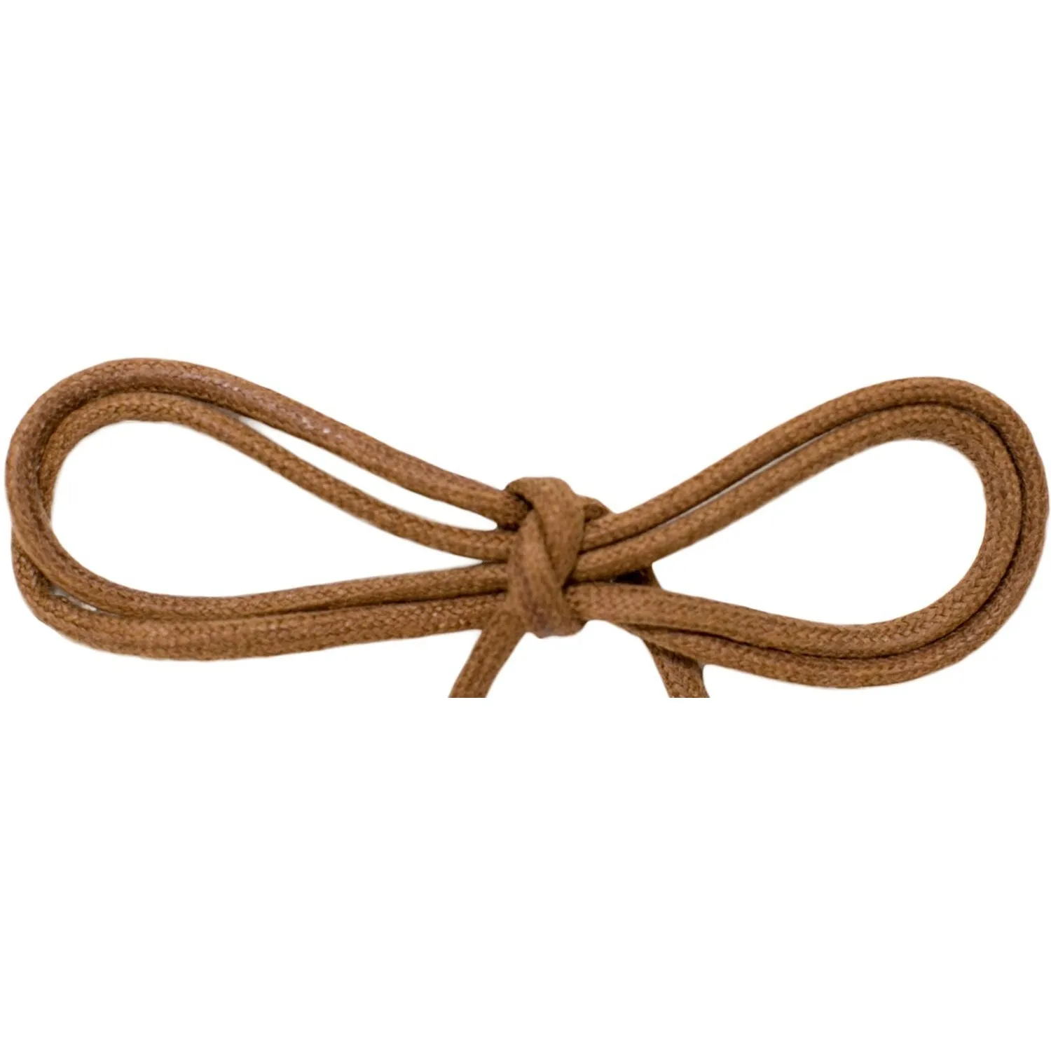 Wholesale Waxed Cotton Thin Round Dress Laces 1/8 - Light Brown (12 Pair Pack) Shoelaces