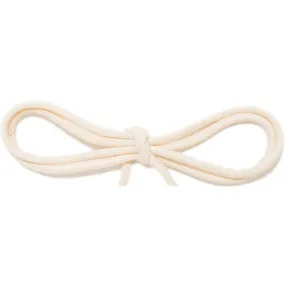 Wholesale Waxed Cotton Thin Round Dress Laces 1/8 - Natural White (12 Pair Pack) Shoelaces