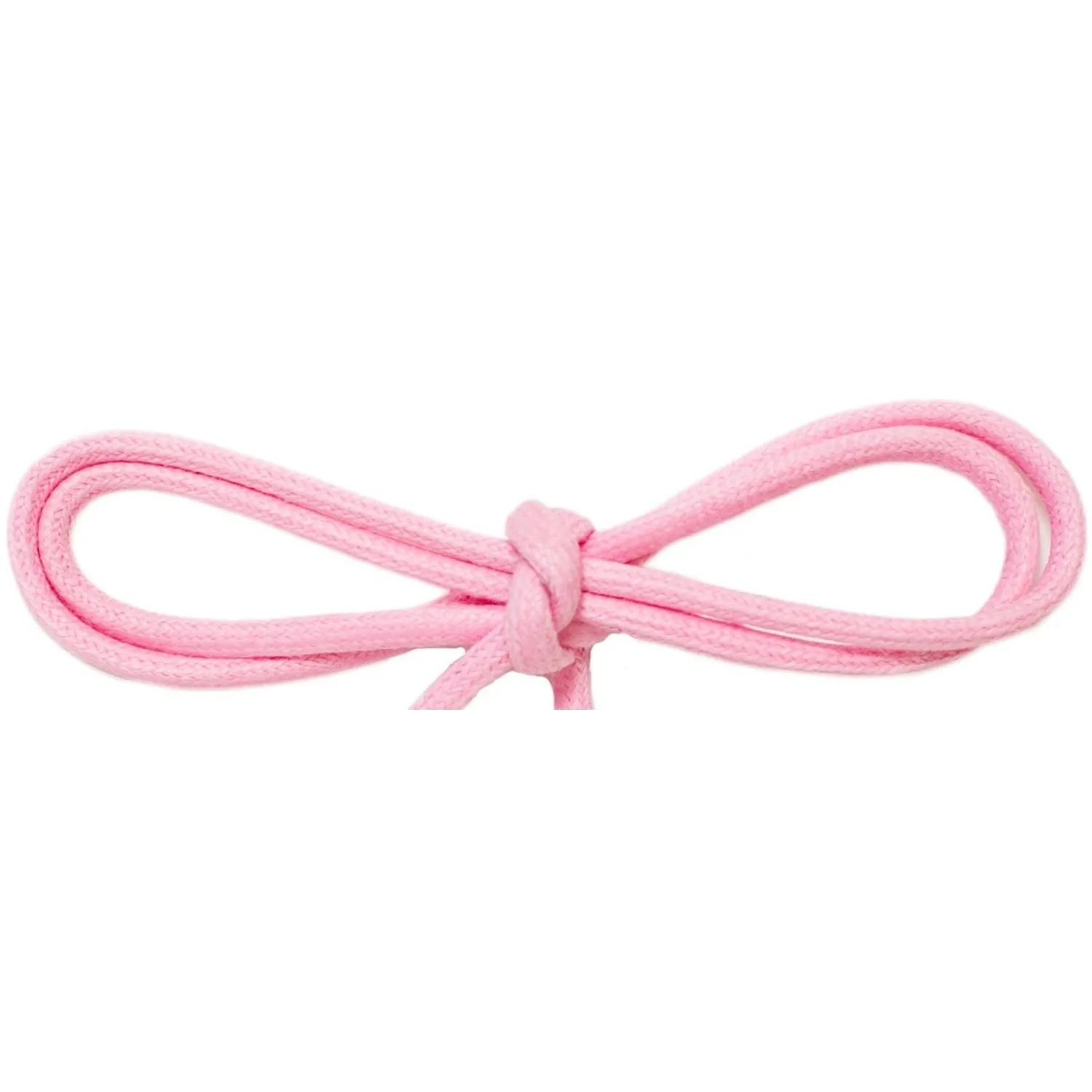 Wholesale Waxed Cotton Thin Round Dress Laces 1/8 - Pastel Pink (12 Pair Pack) Shoelaces