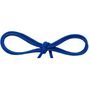 Wholesale Waxed Cotton Thin Round Dress Laces 1/8 - Royal Blue (12 Pair Pack) Shoelaces