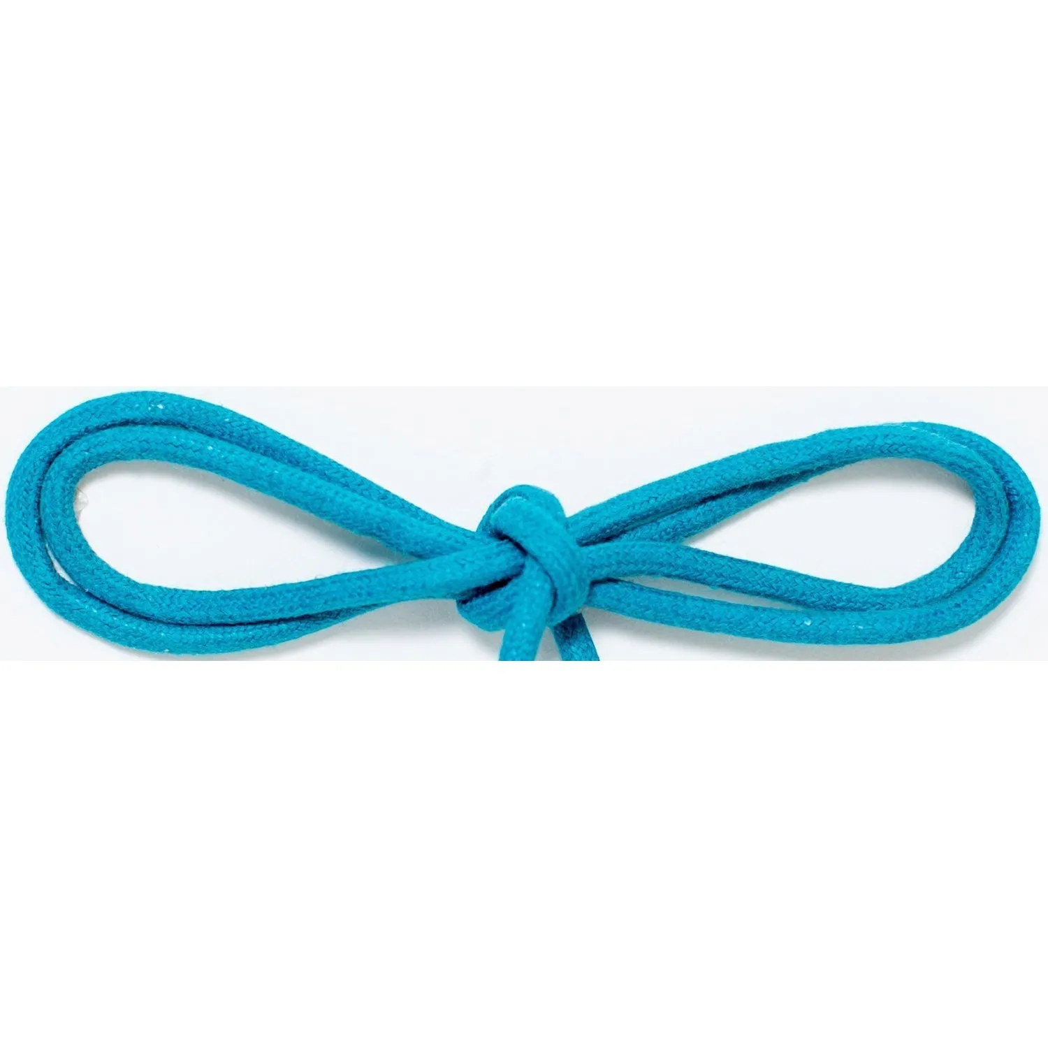 Wholesale Waxed Cotton Thin Round Dress Laces 1/8 - Turquoise (12 Pair Pack) Shoelaces